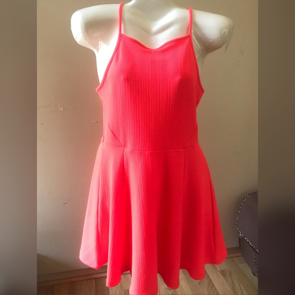 Coral summer dress size 8